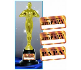 Trofeo Oscar con etichetta...