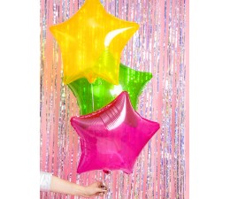 Pallone PALLONCINO STELLA Fuxia Lucido in Mylar - gonfiabile ad aria o elio  48cm