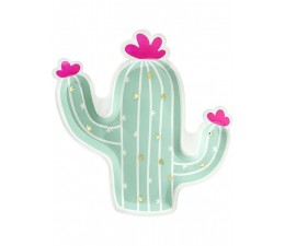 Piatto 23x24cm forma cactus...