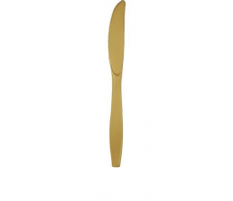 Coltello Oro in plastica 24pz