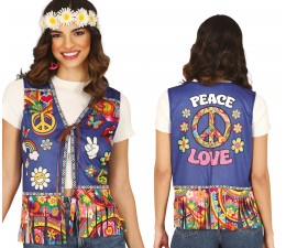 Gilet Hippie colorato con...